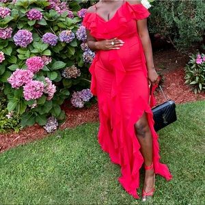 Red maxi dress worn once